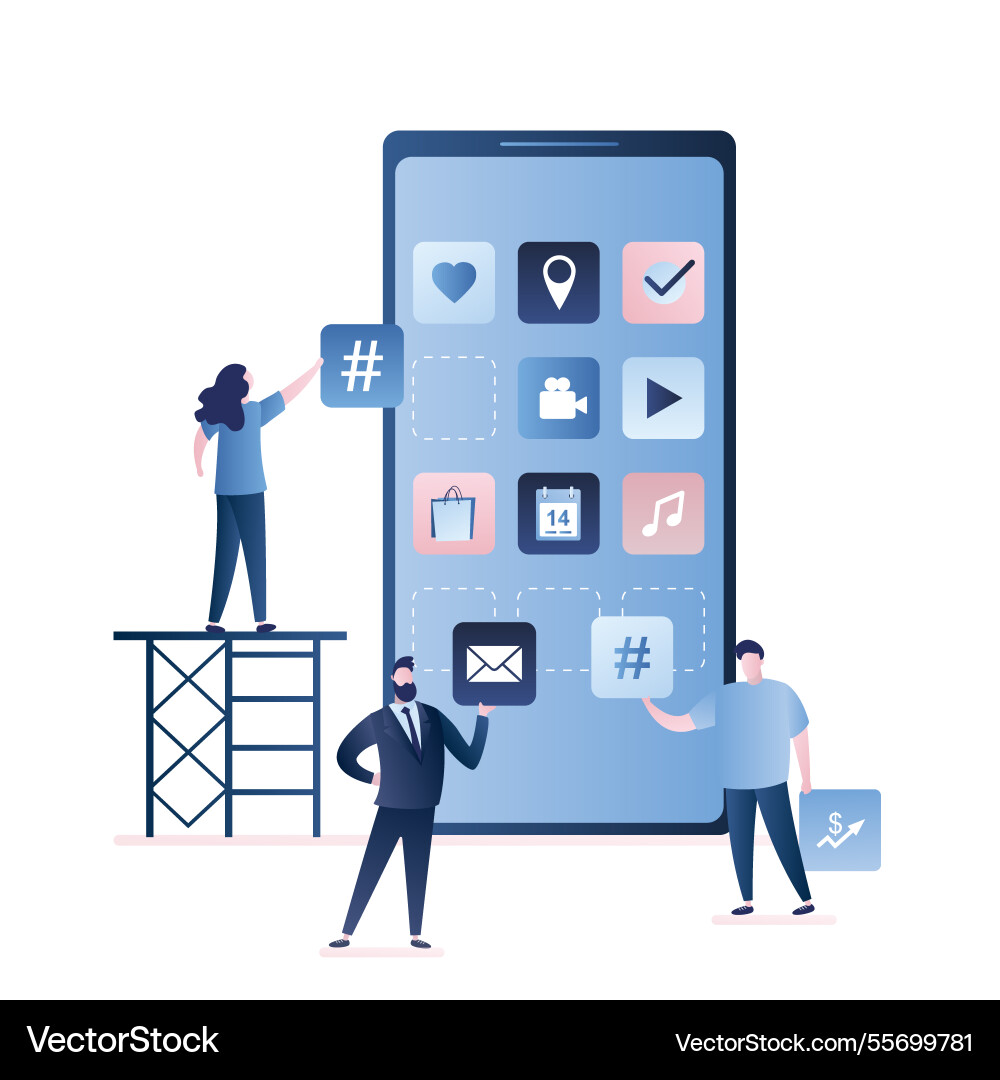 Software oder mobile App Entwicklungsprogramme Software oder mobile App Entwicklungsprogramme vektorbild