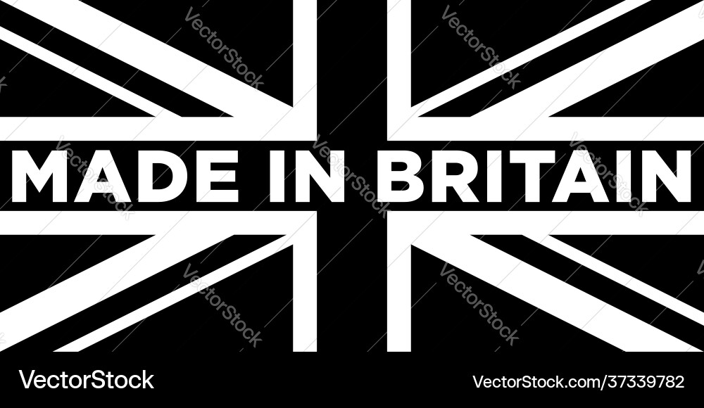 Made in Britain Logo Vector Image