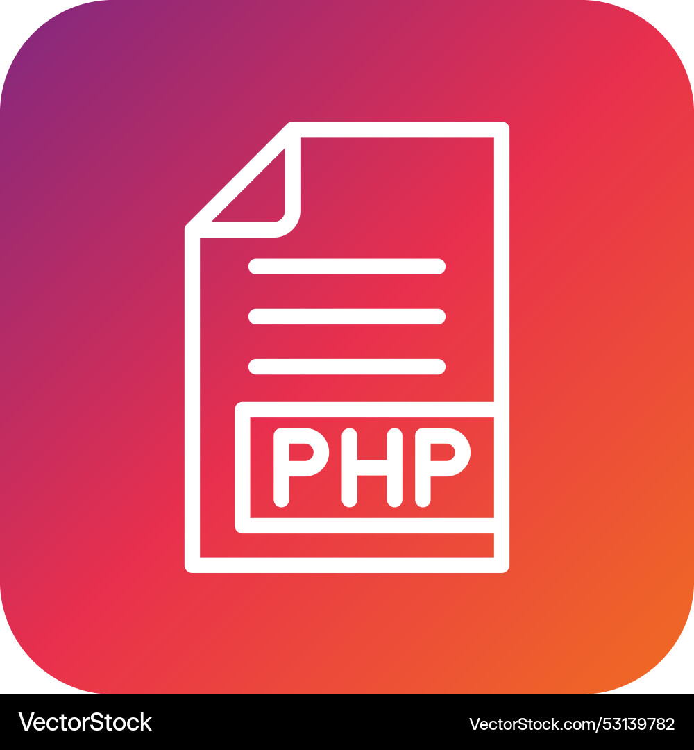 Php icon design Vector Image