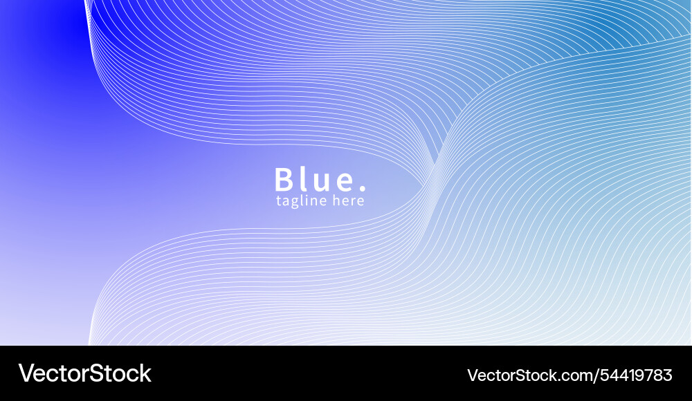 Gradient blue line background Vector Image