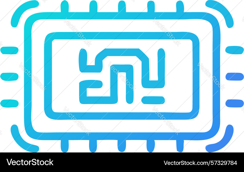 Abstract circuit board maze design vector image