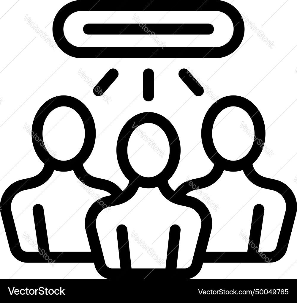 Form mail list icon outline system Vector Image