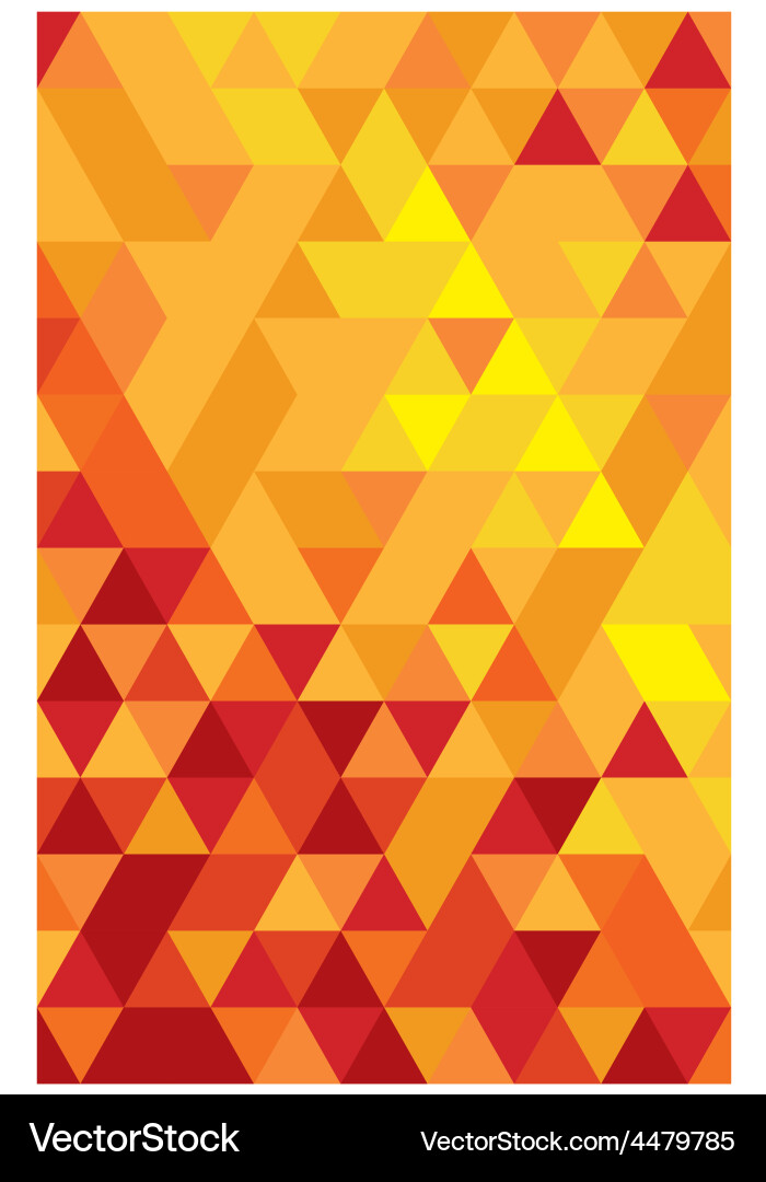 Geometric Red Triangle Pattern vector image