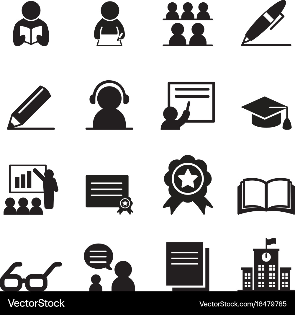 Listening Speaking Reading Writing Icon Vector Images (74)