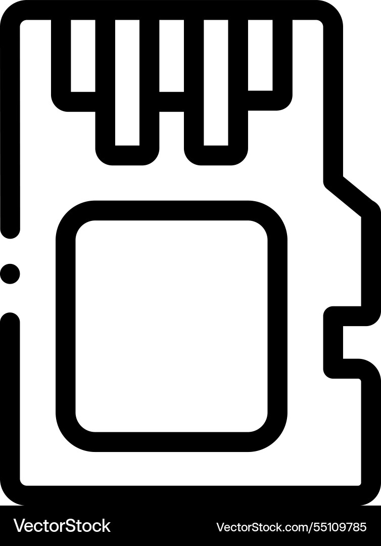 Micro icon thin linear style design isolated Micro icon thin linear style design isolated vector image