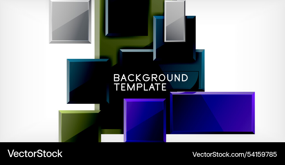 Square shape color abstract geometry Square shape color abstract geometry Vector Image