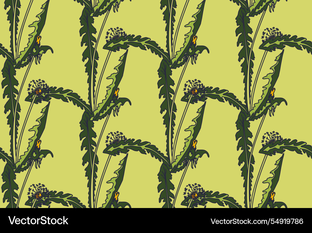 Botanical abstract seamless pattern background Vector Image