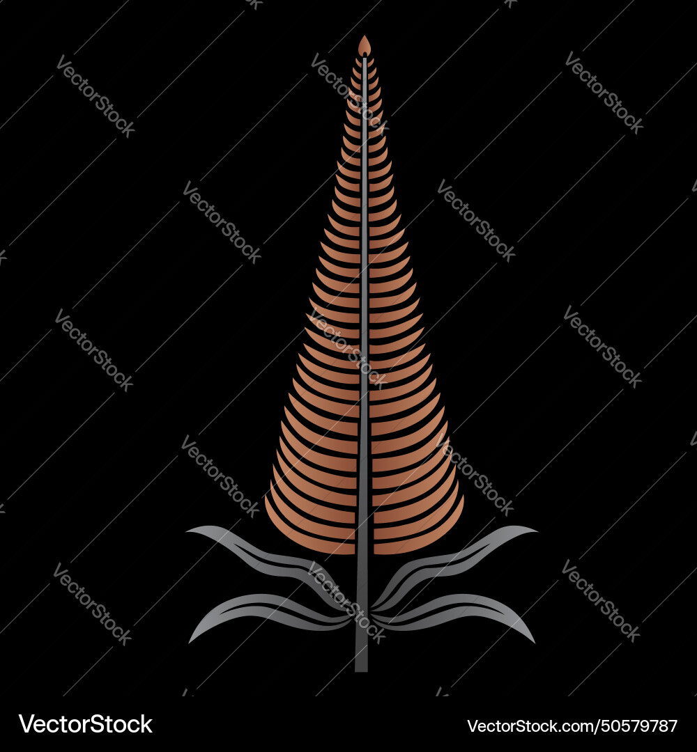 Abstract tree motif Vector Image