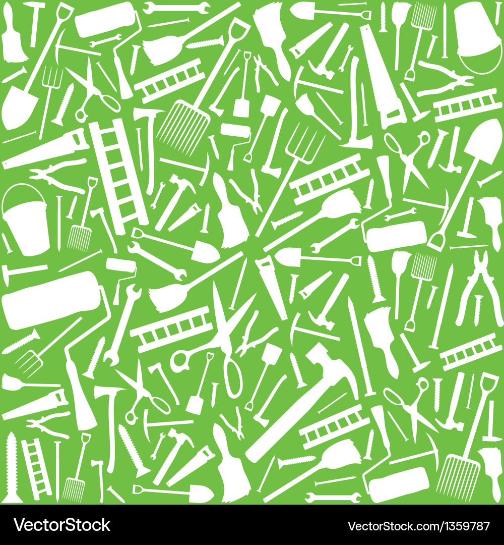 Garden tools seamless pattern Royalty Free Vector Image