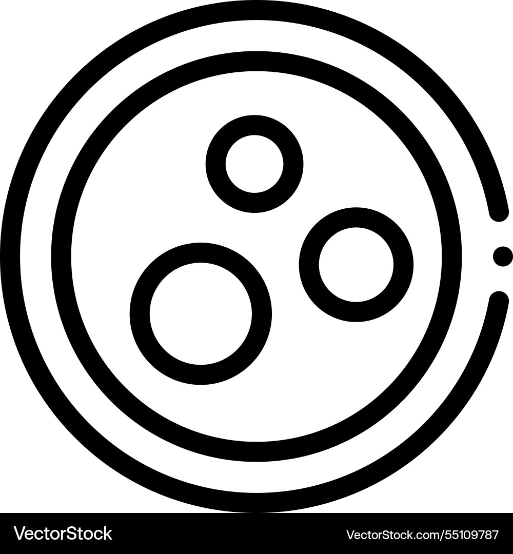 Microchip icon thin linear style design isolated Microchip icon thin linear style design isolated vector image