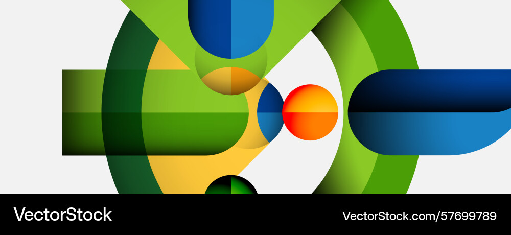 Abstract geometric composition overlapping Abstract geometric composition overlapping Vector Image