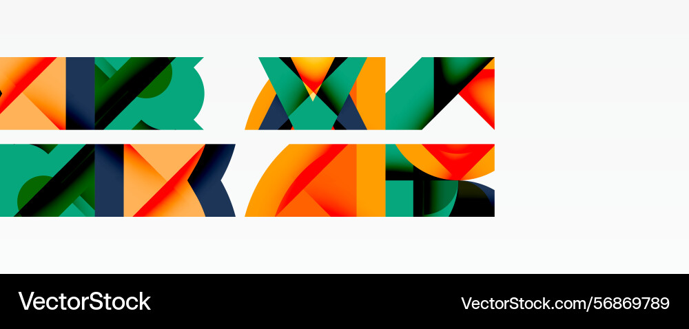 Abstract geometric shapes overlap creating Abstract geometric shapes overlap creating vector image