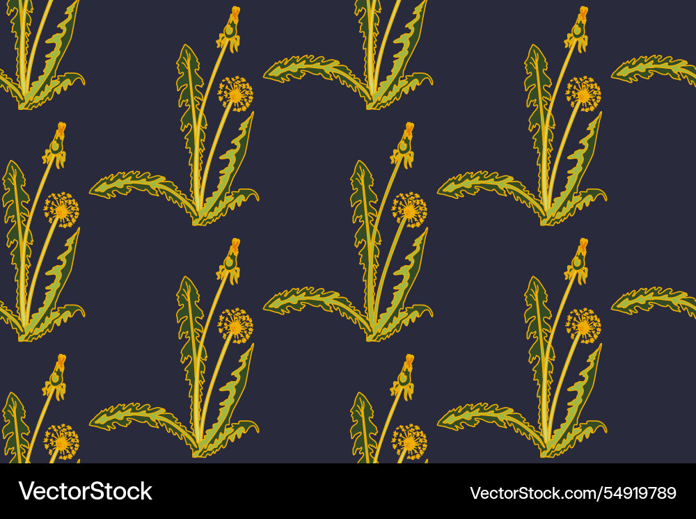 Botanical abstract seamless pattern background Botanical abstract seamless pattern background vector image