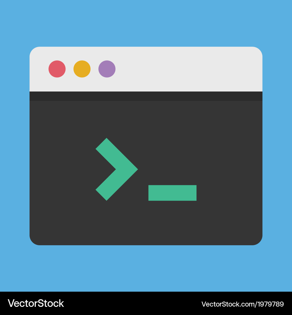Command line icon Royalty Free Vector Image - VectorStock
