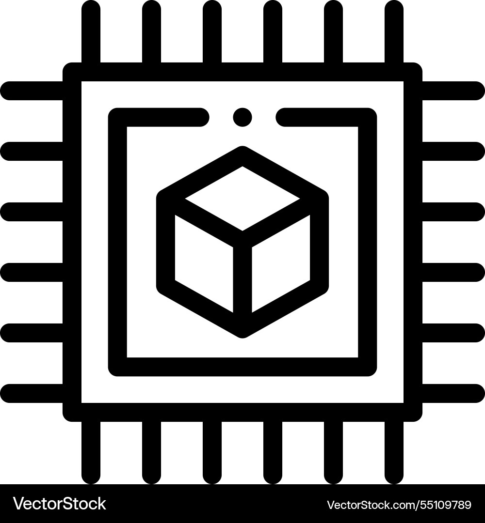 Micrometer icon thin linear style design isolated Micrometer icon thin linear style design isolated vector image