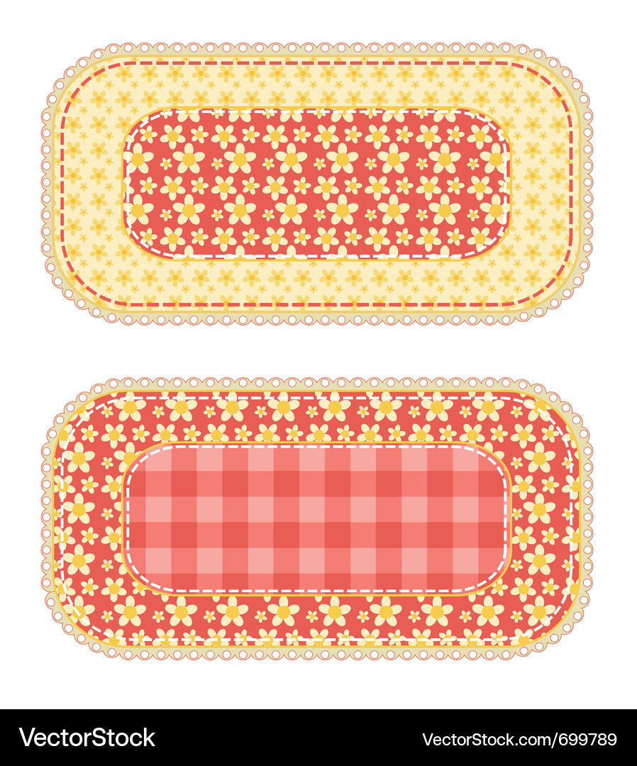 Patchwork set 1 Vector Image