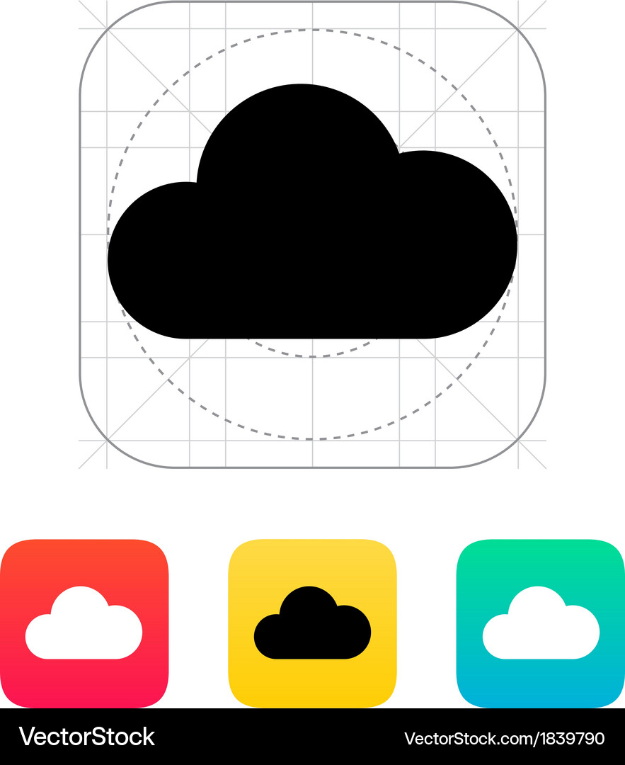 Cloud computing icon Vector Image