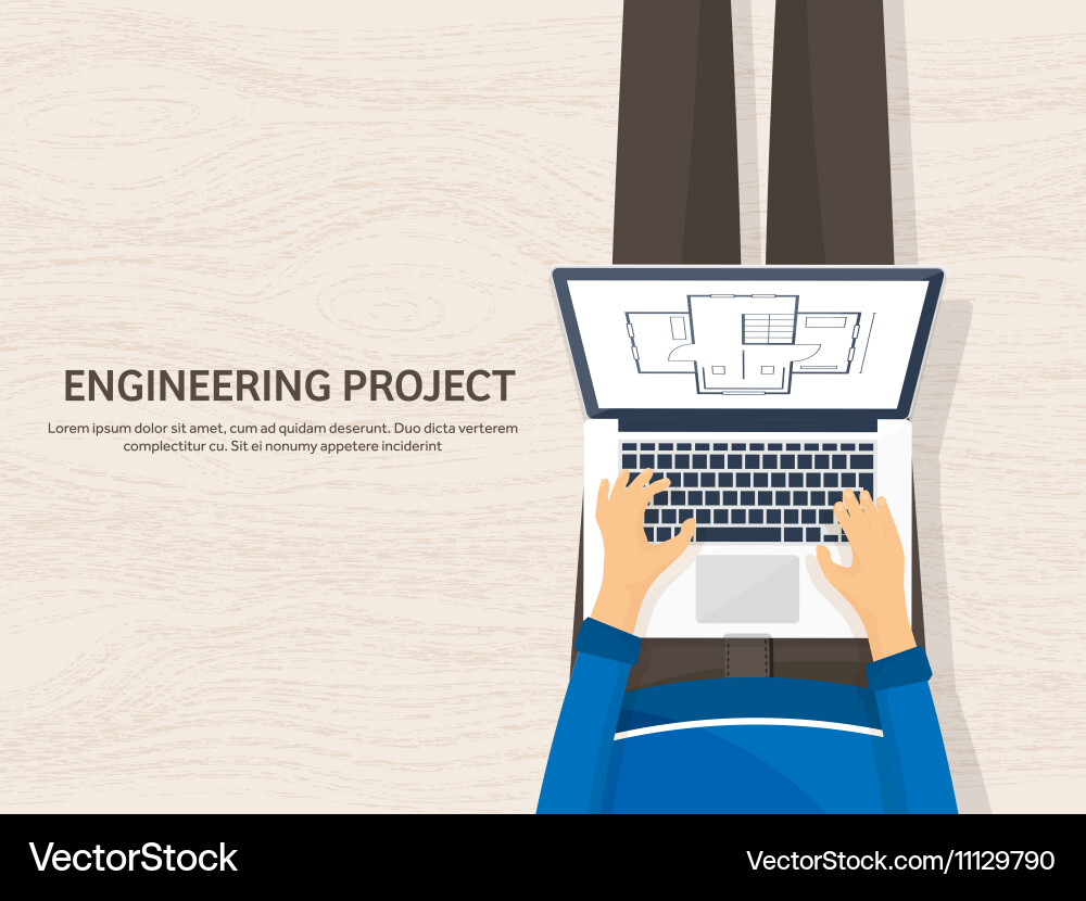 Engineering and architecture vector image