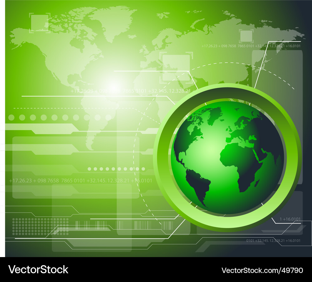 High-Tech Globe Hintergrund Vektorbild