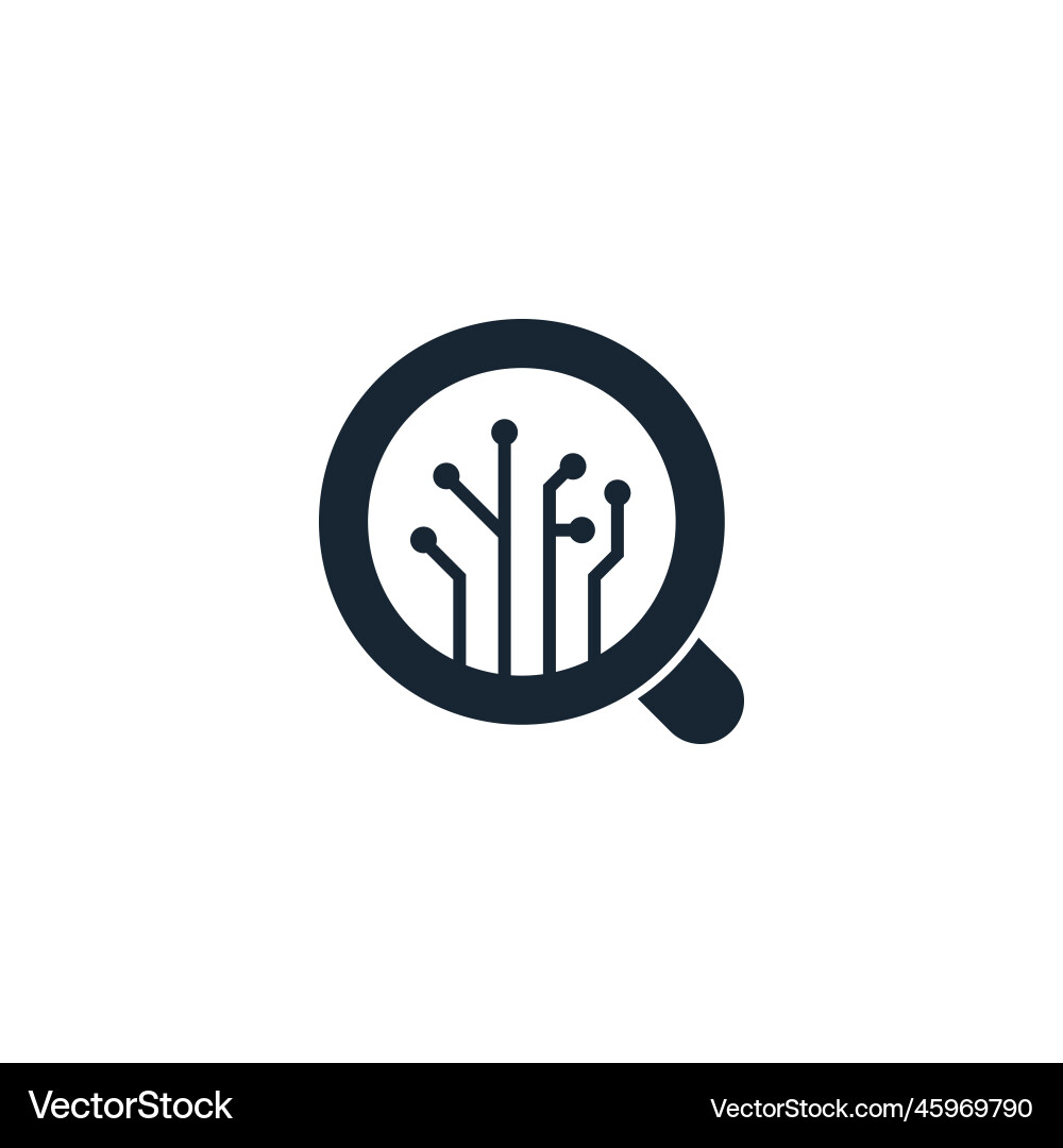 Semantic analysis creative icon from artificial Vector Image
