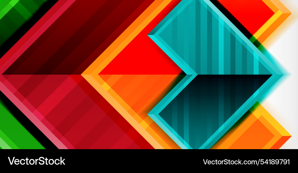 Arrow symbols created with 3d effects and line Vector Image