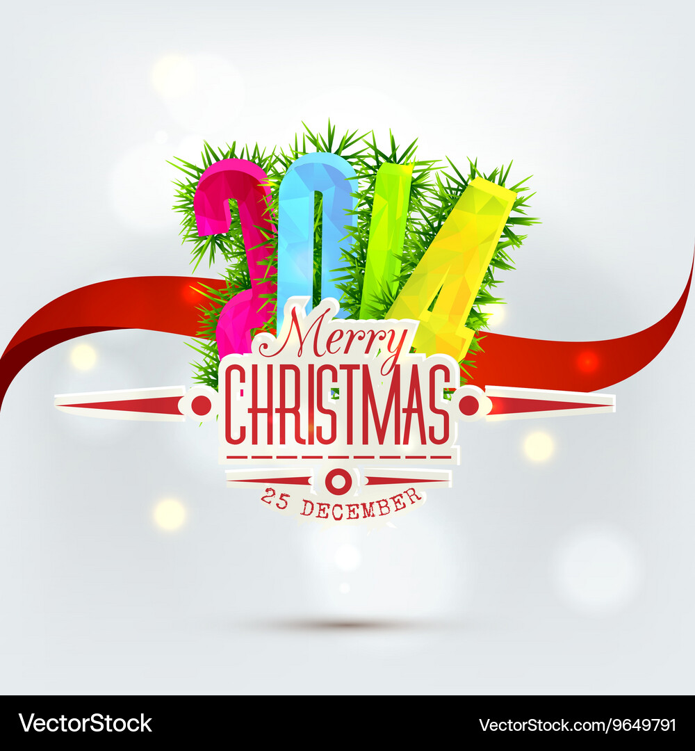 Christmas messages and objects on wrinkled Vector Image