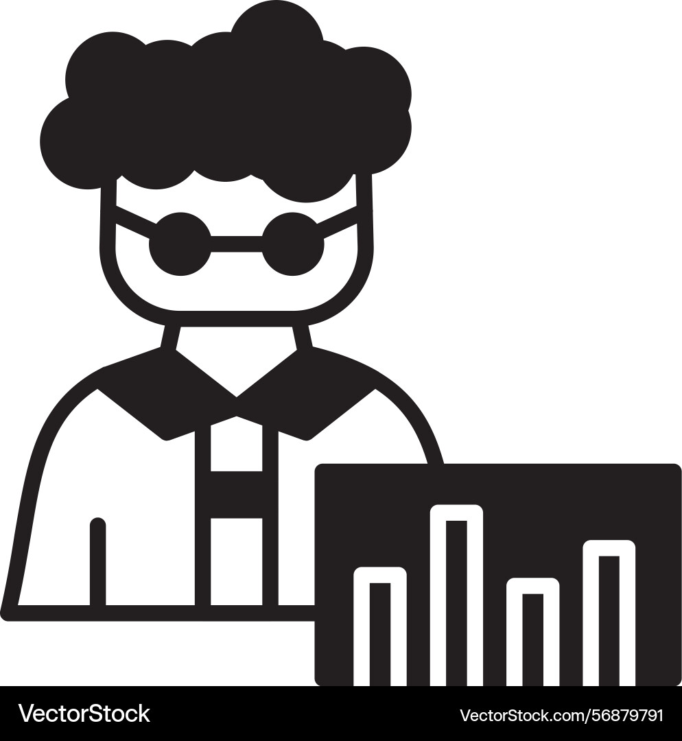 Data scientist icon Vector Image
