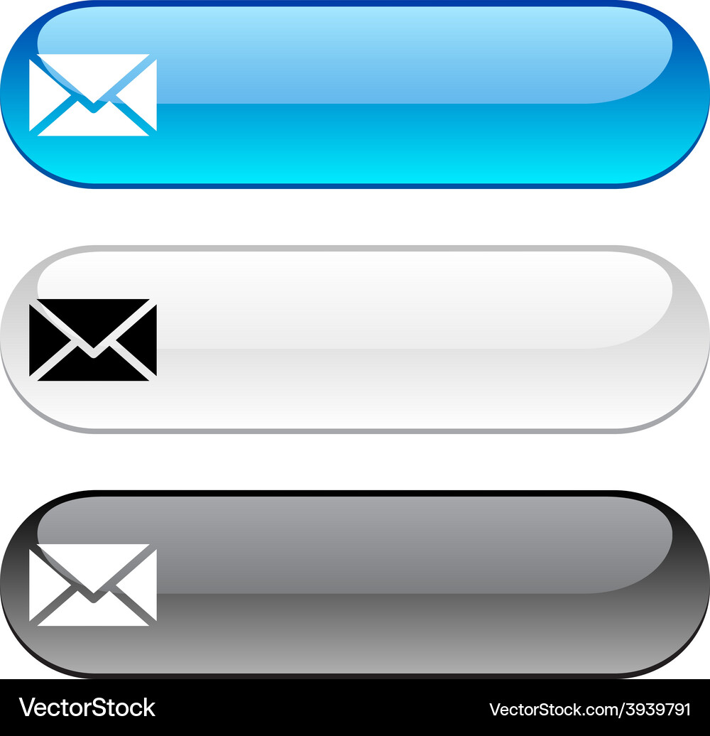 Mail button Vector Image