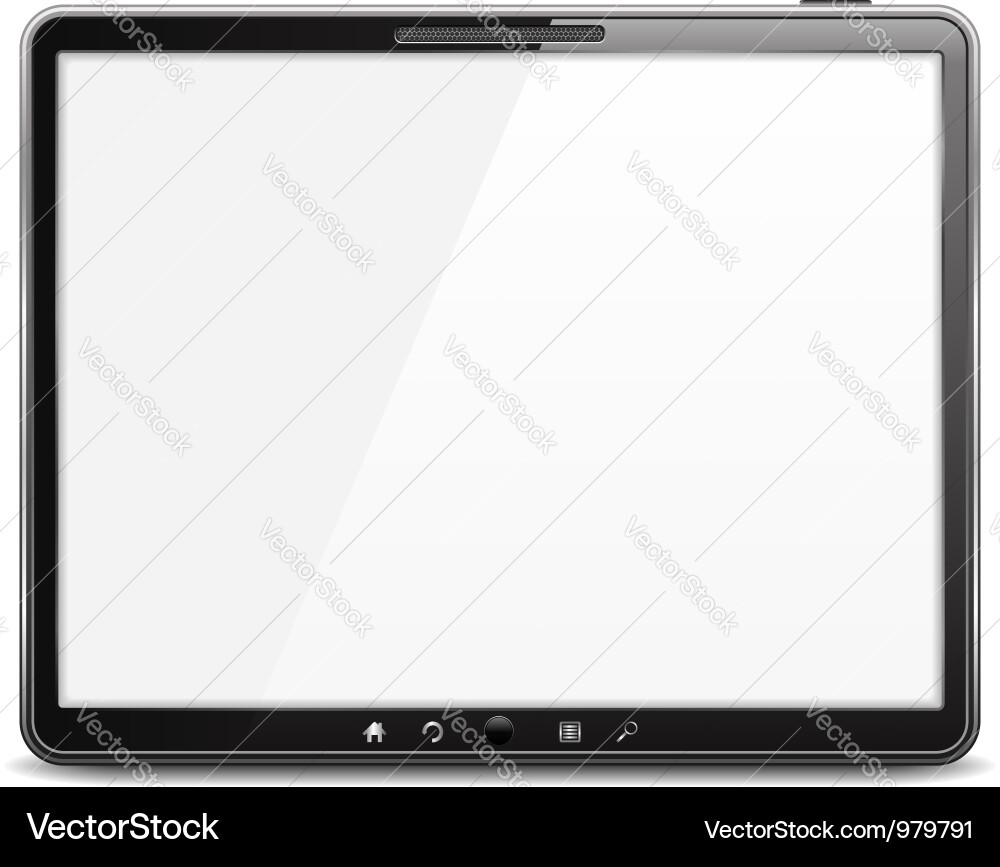Modern Tablet Computer vector image