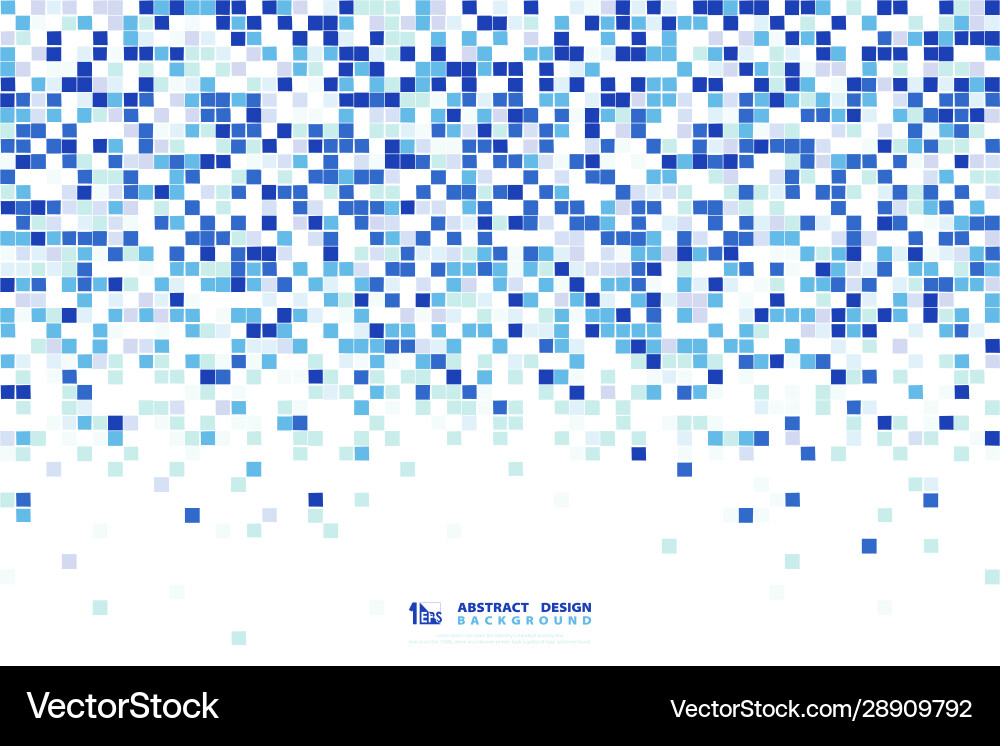 Abstract blue square pattern design 8bit Abstract blue square pattern design 8bit vector image