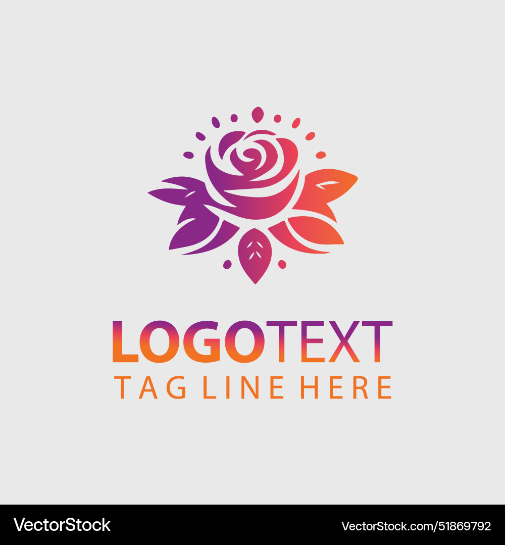 Rose logo Royalty Free Vector Image - VectorStock
