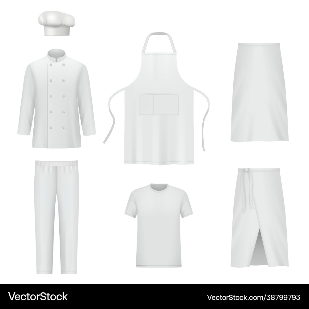 Chef Uniforms & Apparel Royalty Free Vector Image