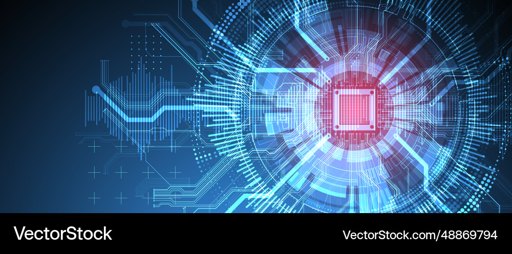 Abstract background on technological Vector Image