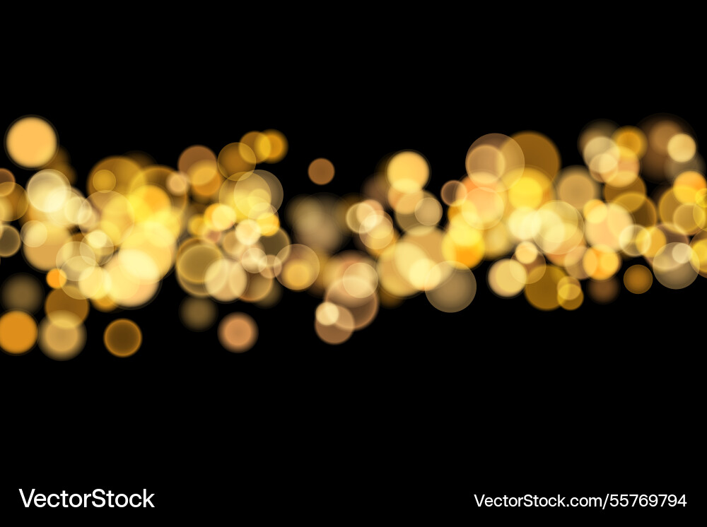Abstract color shining bokeh isolated Vector Image