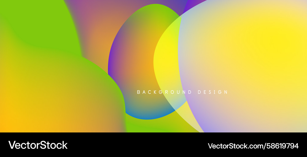 Abstract colorful background overlapping shapes Vector Image