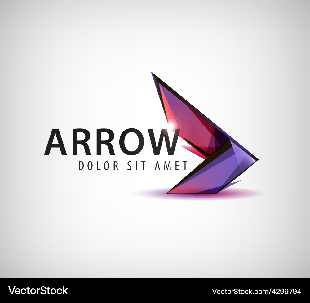 Dynamic Arrow Symbol vector image
