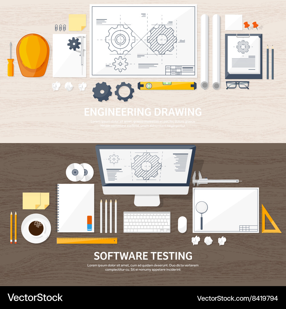 Engineering and architecture Vector Image