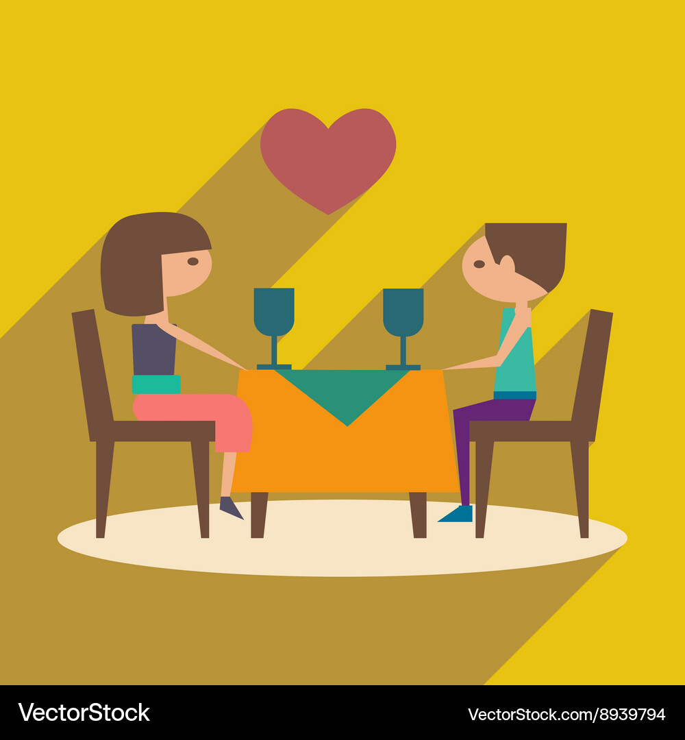 Flat with shadow icon and mobile application Vector Image