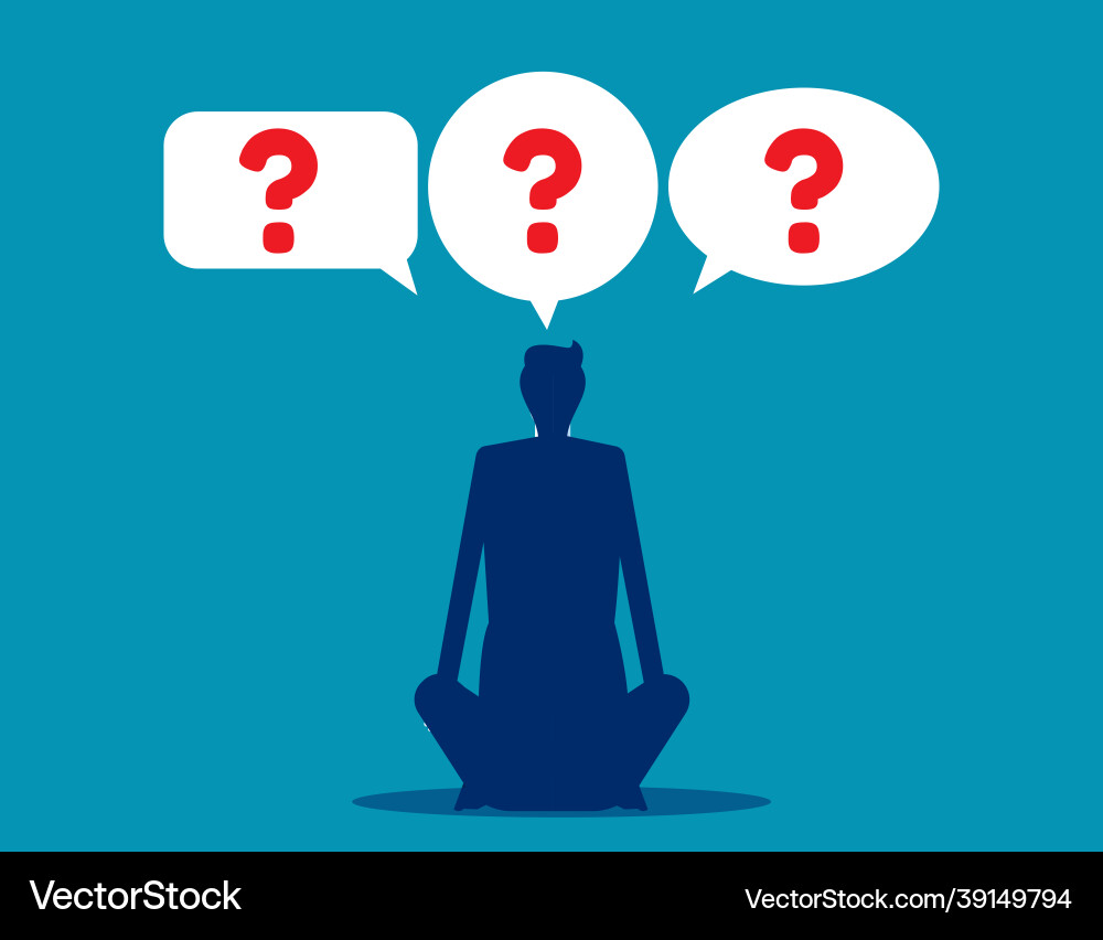 Getting answers to asked questions speech bubbles vector image