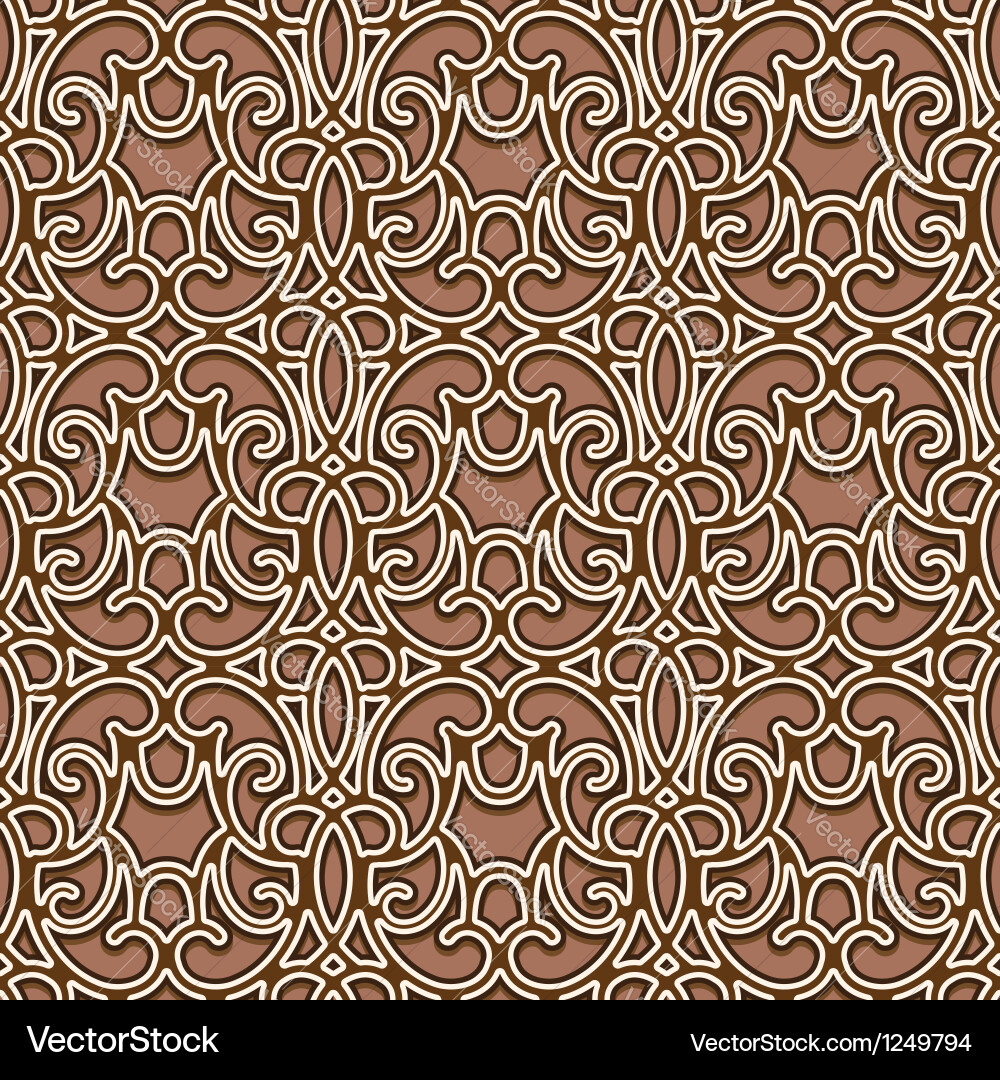 Intricate Ornamental Lattice Pattern vector image