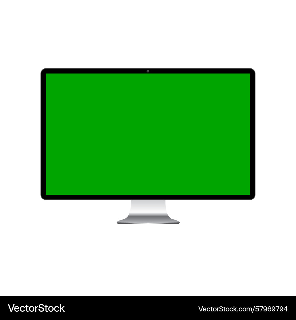 Realistic modern display computer Vector Image