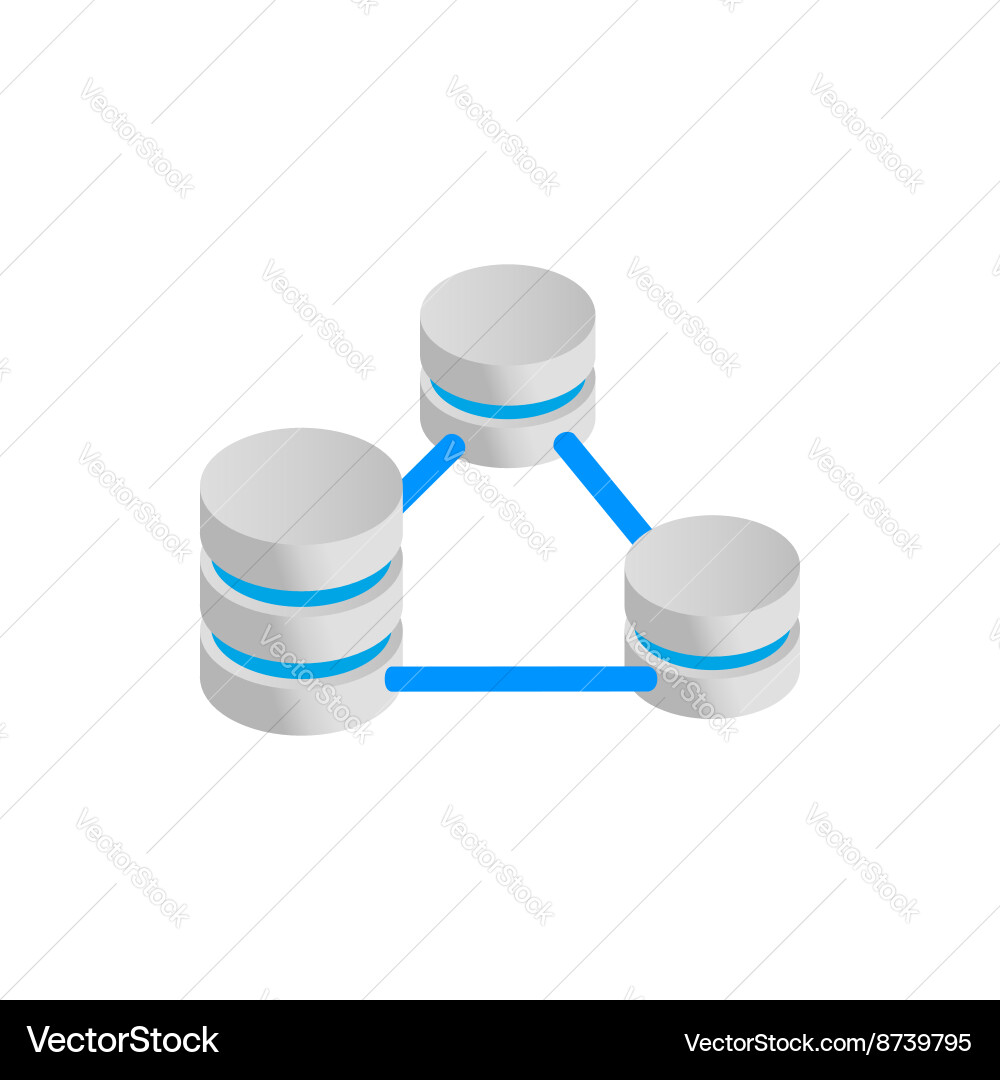 Database Server Connection Icon vector image