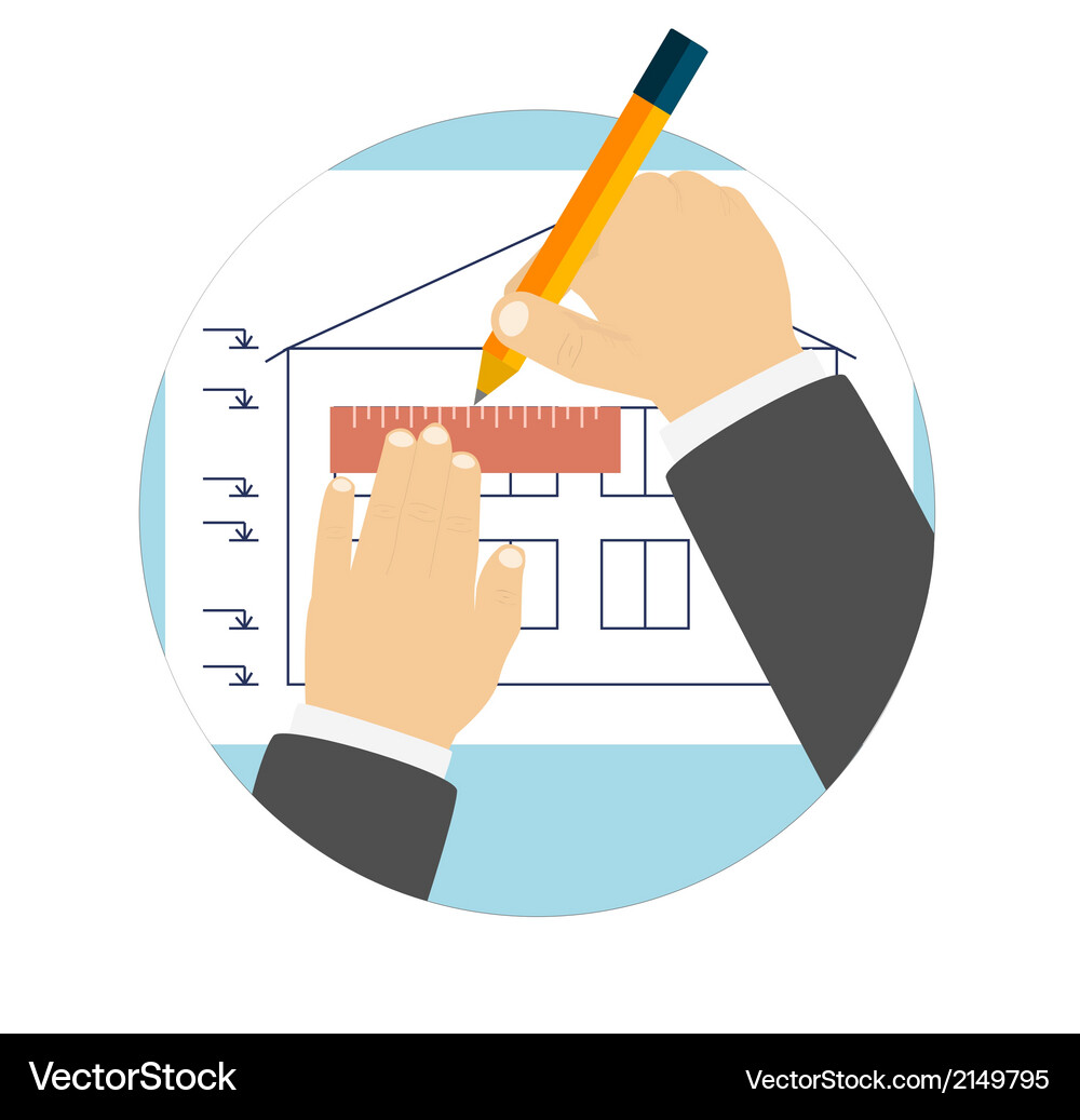 Instruments for design and architecture Vector Image