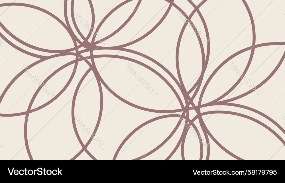 Interlocking Circular Pattern Vector Image