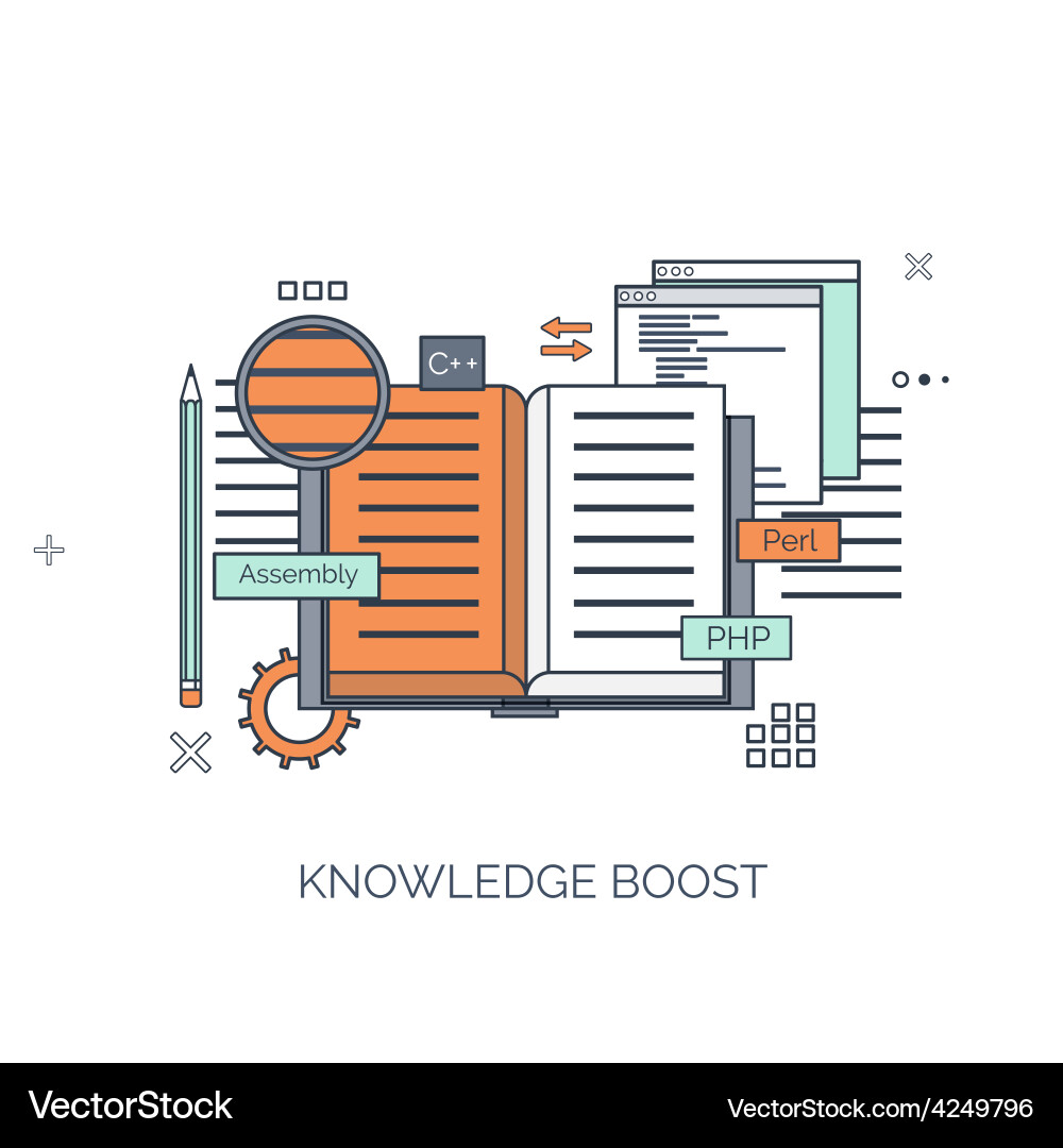 Flat computing background Vector Image