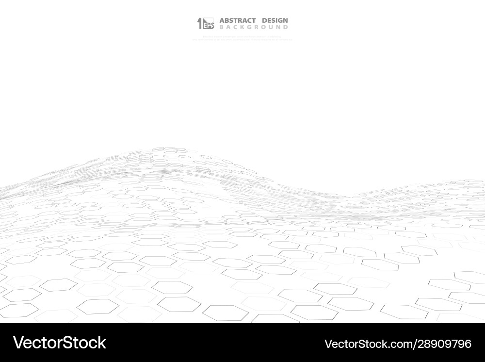 Hexagonal Mesh Pattern vector image