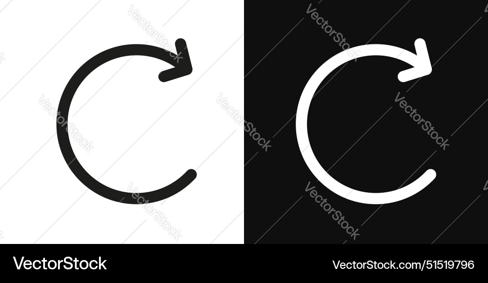 Rotate right icon Rotate right icon vector image