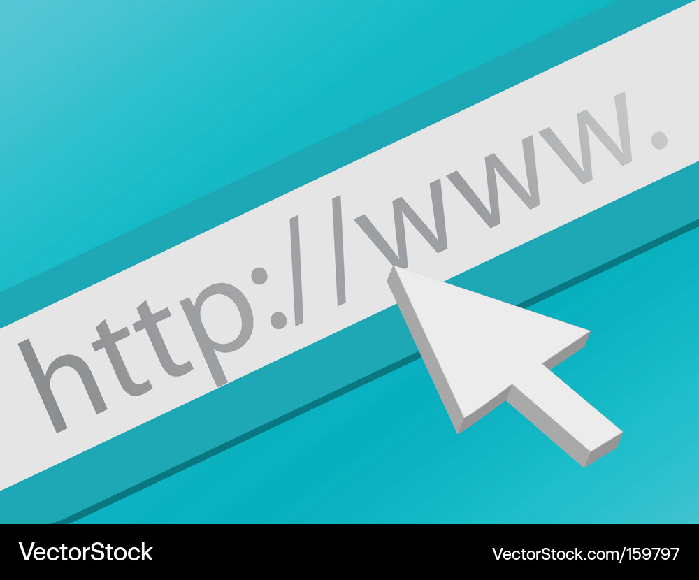 Browser Click Cursor Vector Image