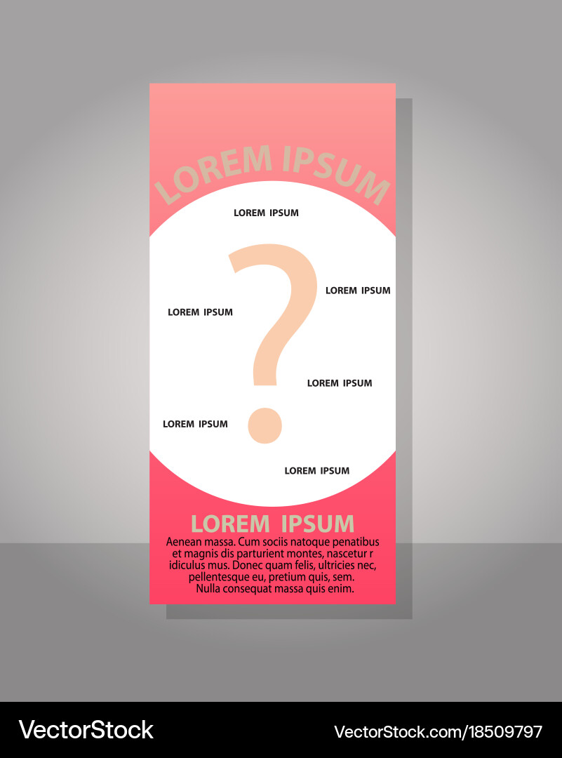 Creative question mark can be used for web design vector image