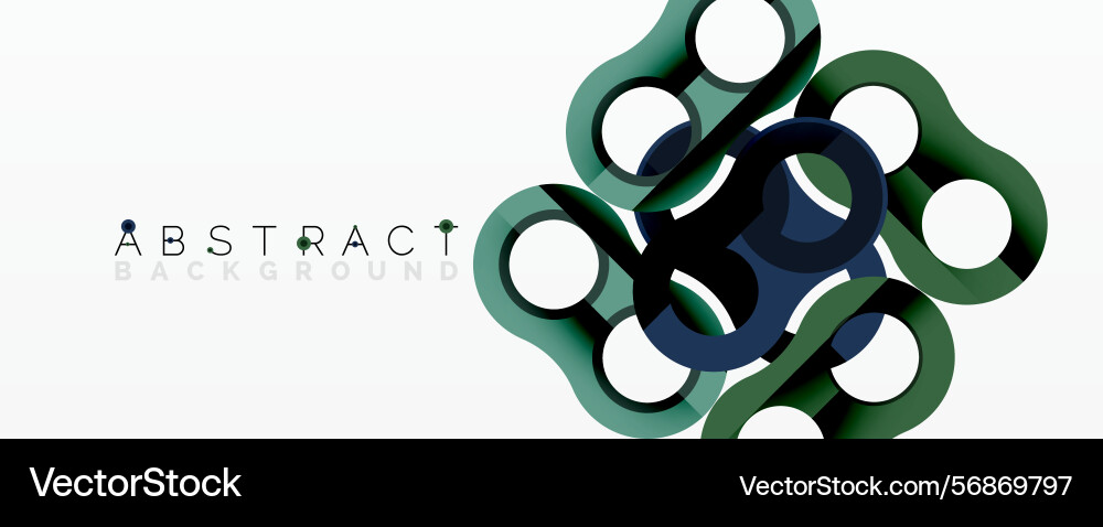 Modern design features overlapping circles Vector Image